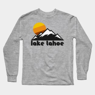 Retro Lake Tahoe ))(( Tourist Souvenir Travel Design Long Sleeve T-Shirt